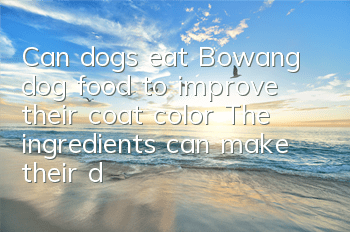 Can dogs eat Bowang dog food to improve their coat color? The ingredients can make their dogs’ hair shiny