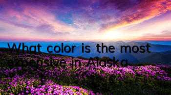 What color is the most expensive in Alaska?