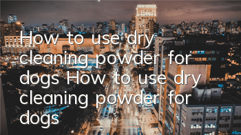 How to use dry cleaning powder for dogs How to use dry cleaning powder for dogs