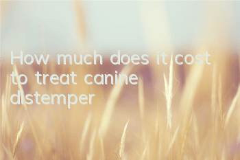 THow much does it cost to treat canine distemper?