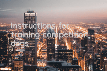 Instructions for training competition dogs
