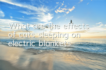 What are the effects of cats sleeping on electric blankets?