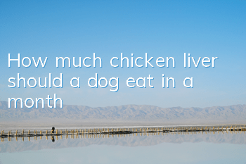 How much chicken liver should a dog eat in a month?