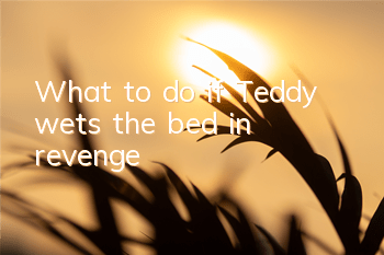 What to do if Teddy wets the bed in revenge