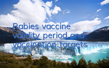 Rabies vaccine validity period and vaccination targets