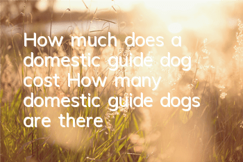 How much does a domestic guide dog cost? How many domestic guide dogs are there?