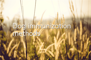 Dog immunization methods