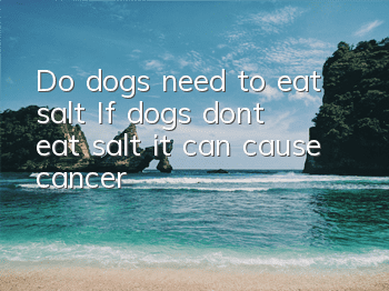 Do dogs need to eat salt? If dogs don’t eat salt, it can cause cancer