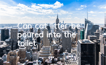 Can cat litter be poured into the toilet?