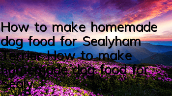 How to make homemade dog food for Sealyham Terrier How to make homemade dog food for Sealyham Terrier