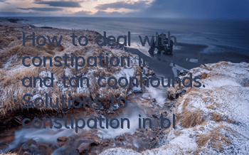 How to deal with constipation in black and tan coonhounds. Solutions to constipation in black and tan coonhounds.