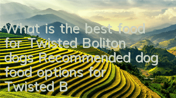 What is the best food for Twisted Boliton dogs? Recommended dog food options for Twisted Boliton dogs