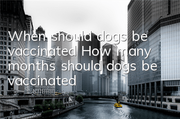 When should dogs be vaccinated? How many months should dogs be vaccinated?