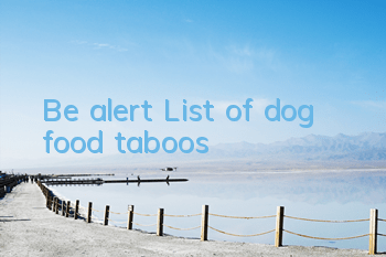 Be alert! List of dog food taboos!