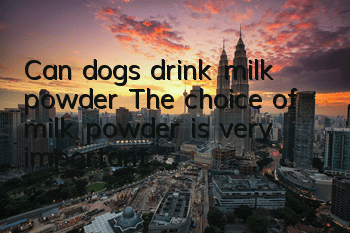 Can dogs drink milk powder? The choice of milk powder is very important!